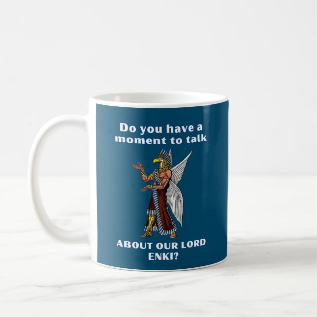 Mug Amusant ancien UFO Annunaki Alien (Gauche)