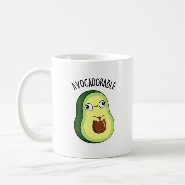 Mug Amusant Avoc amusant Avocado Pun (Gauche)