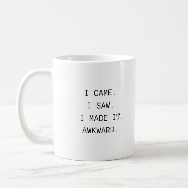 Mug Amusant Awesome Trendy Typographie Awkward Coworke (Gauche)