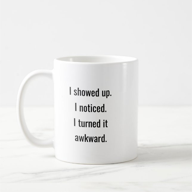 Mug Amusant Awesome Trendy Typographie Awkward Coworke (Gauche)
