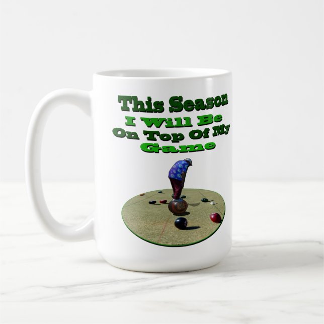 Mug Amusant Bowles De Pelouse Soit Sur Votre Jeu, (Gauche)