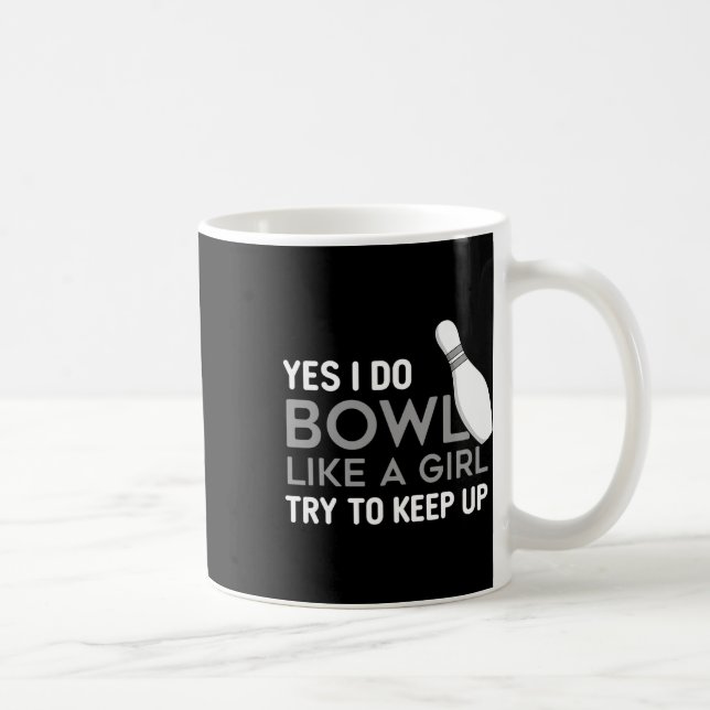 Mug Amusant Bowling Joueuse Joueuse Bowler Enthousiast (Droite)