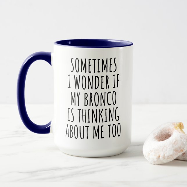 Mug Amusant Bronco Lover (Avec donut)
