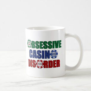 Mug Amusant Casino Addict Jeux Poker Chips