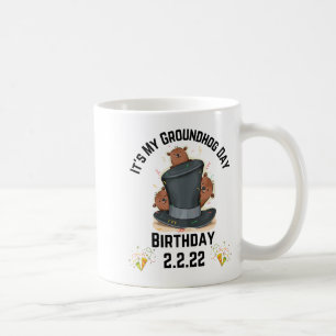 Mug Amusant C'est mon anniversaire de la marmotte 2.2.