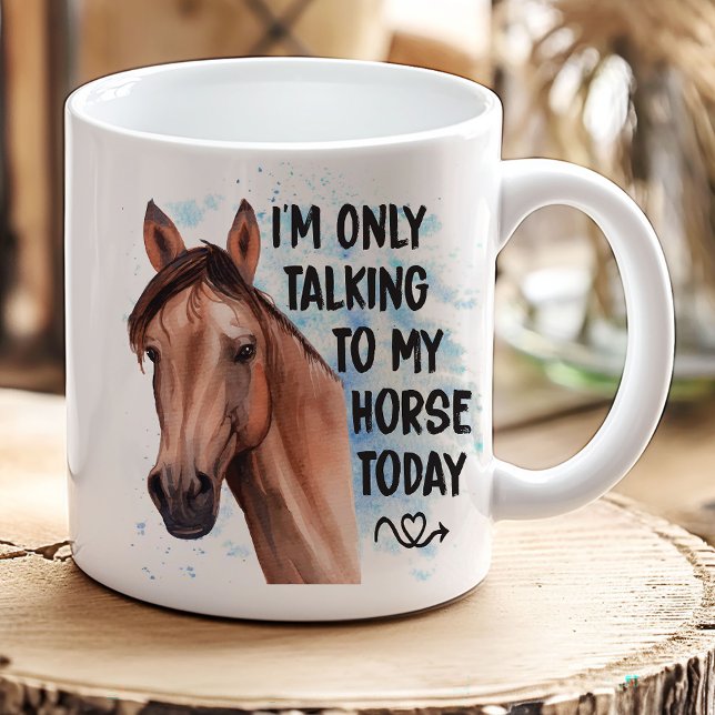Mug Amusant Cheval Cadeau Western Cowgirl Equestrio (Créateur téléchargé)