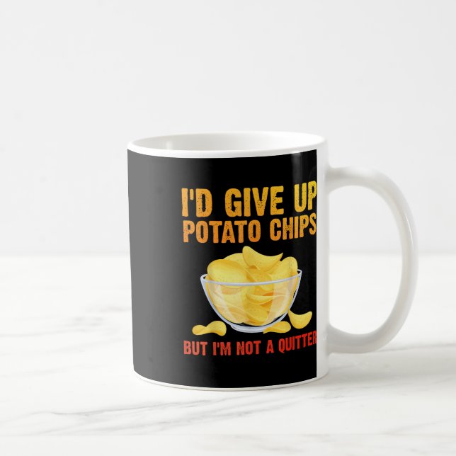 Mug Amusant Chips De Pomme De Terre Art Pour Hommes Fe (Droite)