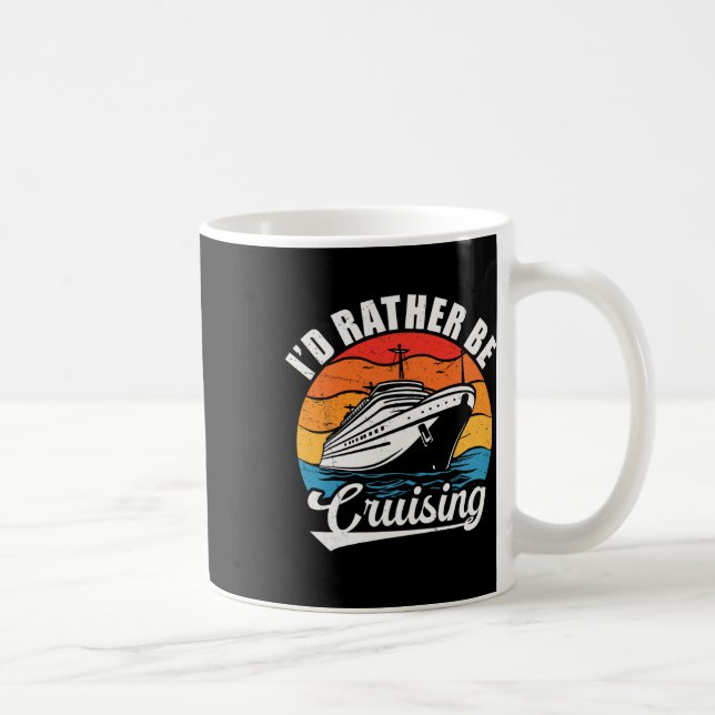 Mug Amusant Conception de croisière en famille pour ho (Droite)