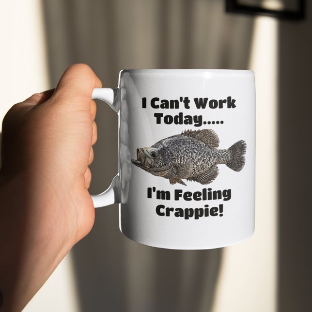 Mug Amusant Coworker Sens Crappie Pêche Pun (Funny Crappie Fishing Pun Coffee Mug.)