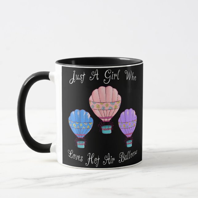 Mug Amusant Cute Hot Air Balloon (Gauche)