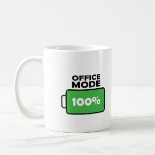Mug Amusant Design Office Mode Plein Charge Louveur de