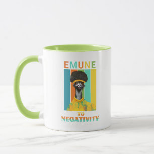 Mug Amusant Emu Pun - Emune À La Négativité
