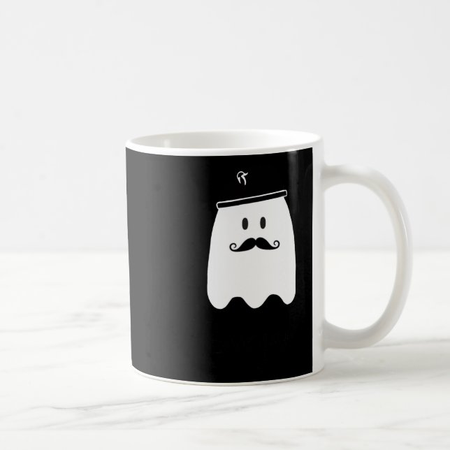Mug Amusant Enseignant Français Halloween Bonjour Ghos (Droite)