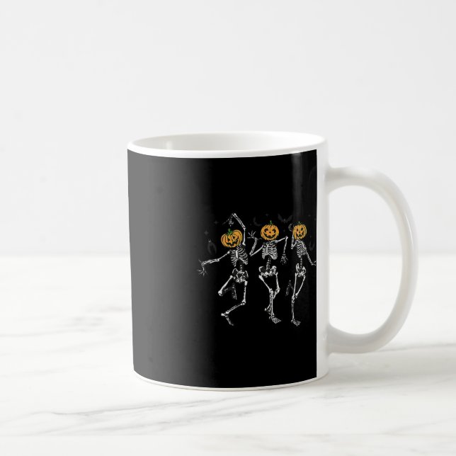 Mug Amusant Halloween Citrouille Danser Costume squele (Droite)