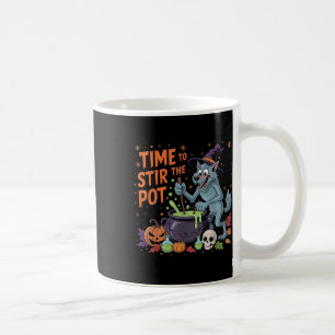 Mug Amusant Halloween Werewolf Temps Pour Remuer Le Po