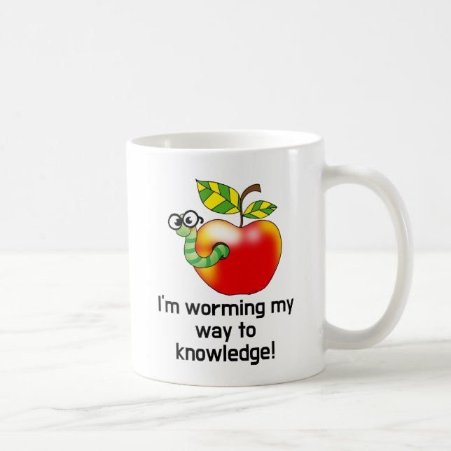 Mug Amusant jeu de mots pour l'éducation des pommes et (Droite)
