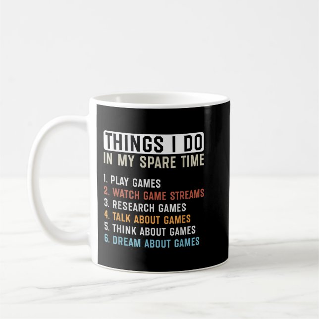 Mug Amusant Joueur Que Je Fais Dans Mon Jeu De Temps L (Gauche)