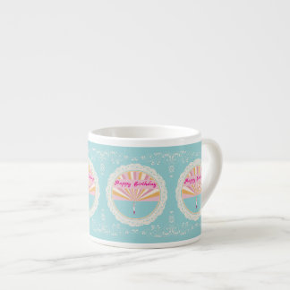 Mug Amusant Joyeux Anniversaire, Arc-en-ciel Rose