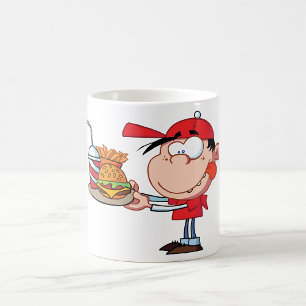 Mug Amusant Kid Fast Food Burger, Fries et Boire