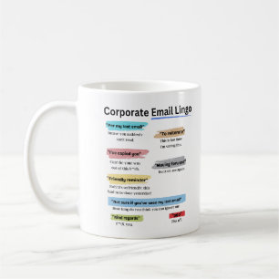 Mug Amusant Lingo d'e-mail d'entreprise