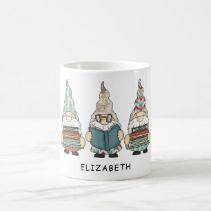 Mug Amusant Livre Lecture Gnomes Personnalisé