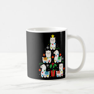 Mug Amusant Llama Arbre de Noël Ornement Décor Don Wom