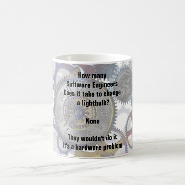 Mug Amusant logiciel INGÉNIEUR plaisanter Changer d'am (Centre)