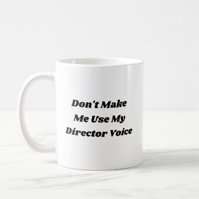 Mug Amusant metteur en scène du théâtre de typographie (Gauche)