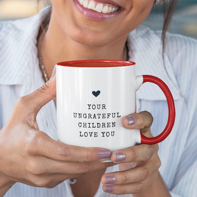 Mug Amusant Moderne Enfants Ingrats Fête des mères Chi (Créateur téléchargé)