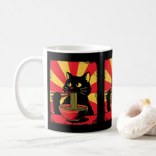 Mug Amusant Noir Chat Noir Noodle Lover Propriétaires 