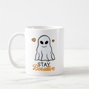 Mug Amusant orange et noir mou fantôme Halloween