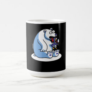 Mug Amusant Ours Polaire Penguin Amoureux des animaux