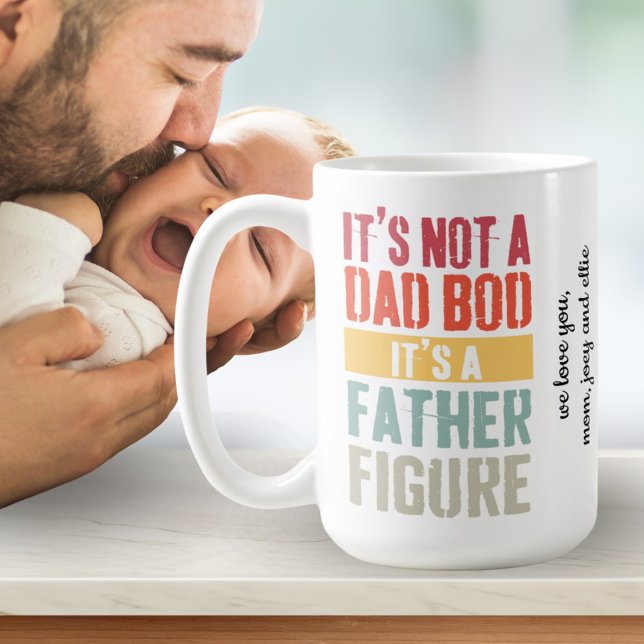 Mug Amusant Pas Un Papa Bod Père Figure Citation Cadea (Fun Not A Dad Bod Father Figure Quote Gift Coffee Mug)
