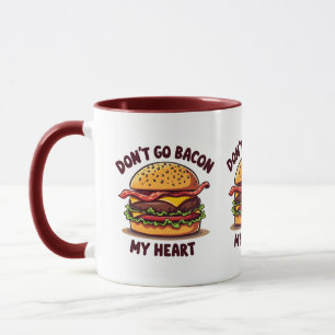 Mug Amusant Pun Alimentaire Bacon Lover Cheeseburger D