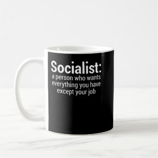 Mug Amusant socialiste anti-socialisme Lazy démocrate 