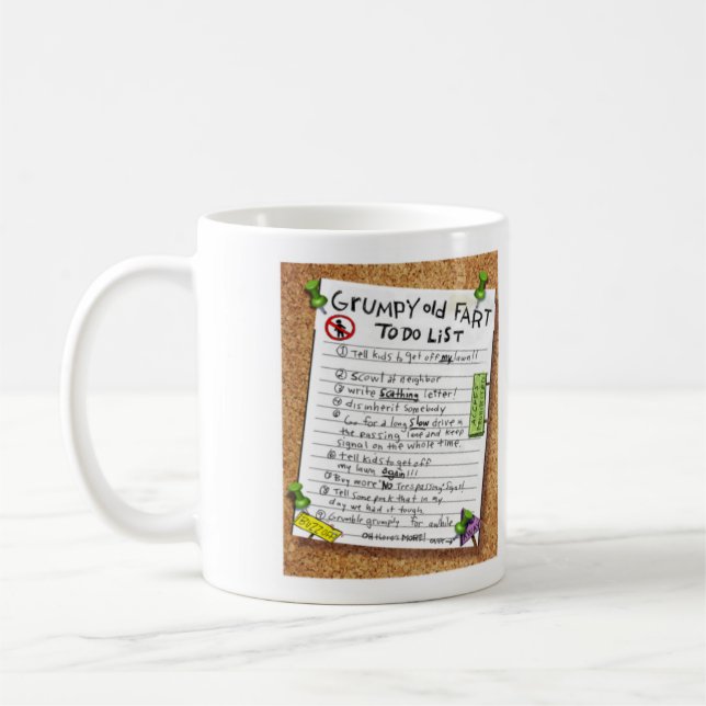 Mug Amusant sur la colline Cadeau d'anniversaire - Gru (Gauche)