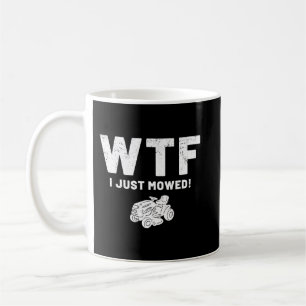 Mug Amusant tondeuse de pelouse WTF travail Vintage pi