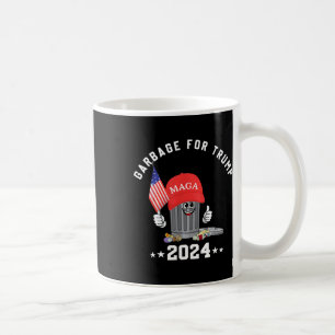 Mug Amusant Trump Mega Garbage Can Cartoon Caractère A
