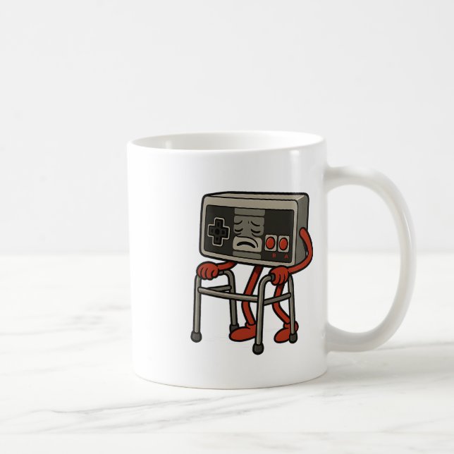 Mug Amusant Vieux Gamer Jeu Retro 80s 90s Jeu Vidéo Ol (Droite)
