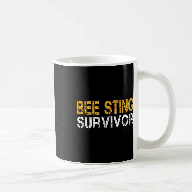 Mug Amusante Bee Sting Survivante Enfants Gardiens d'a (Droite)