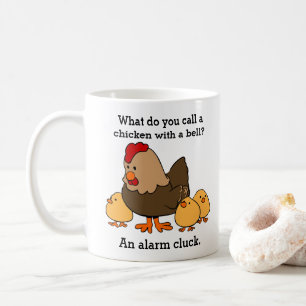 Mug Amusante blague de cluck Alarme de poulet
