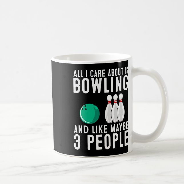 Mug Amusante Conception De Bowling Pour Hommes Femmes  (Droite)