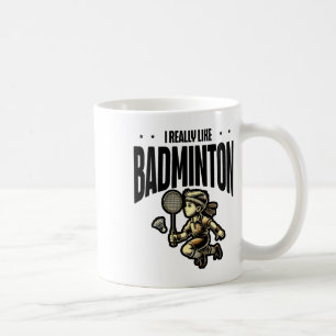 Mug Amusante conception de la raquette de Badminton