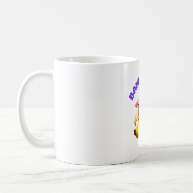 Mug Amusante conception de l'écriture banane pour Gi a (Gauche)