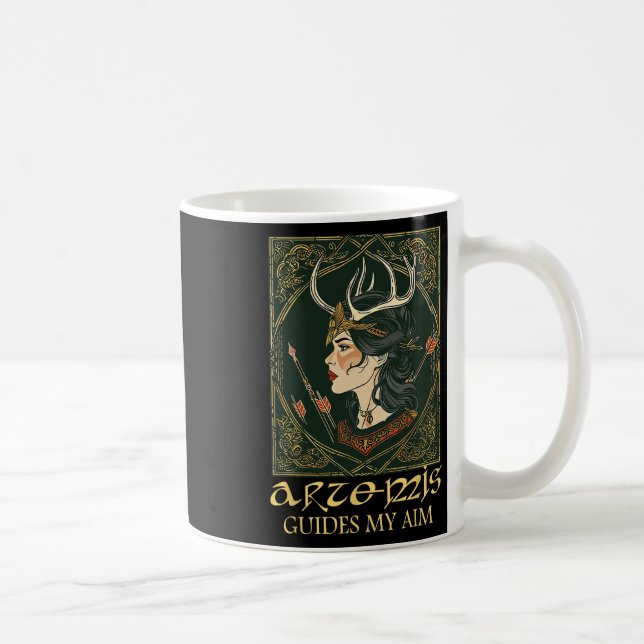 Mug Amusante déesse grecque Artémis Deer Chasse Mythol (Droite)