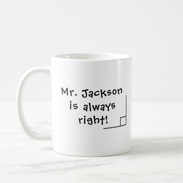 Mug Amusante enseignante de maths de retour à l'école (Gauche)