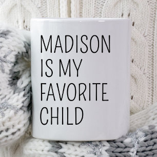 Mug Amusante Favori Enfant Fille Fille Personnalisée M