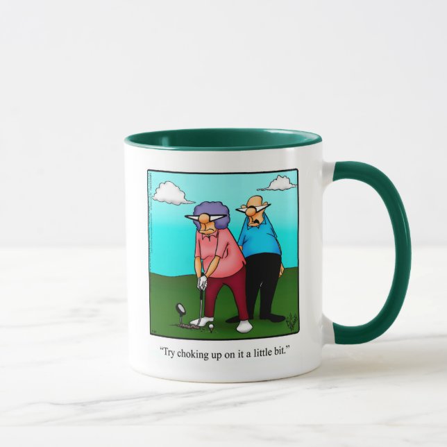 Mug Amusante Humour De Golf Pour Elle (Droite)