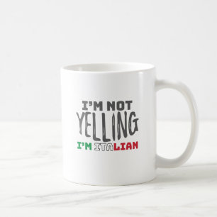 Mug Amusante Italie : Plaisanter sans crier Italie gra