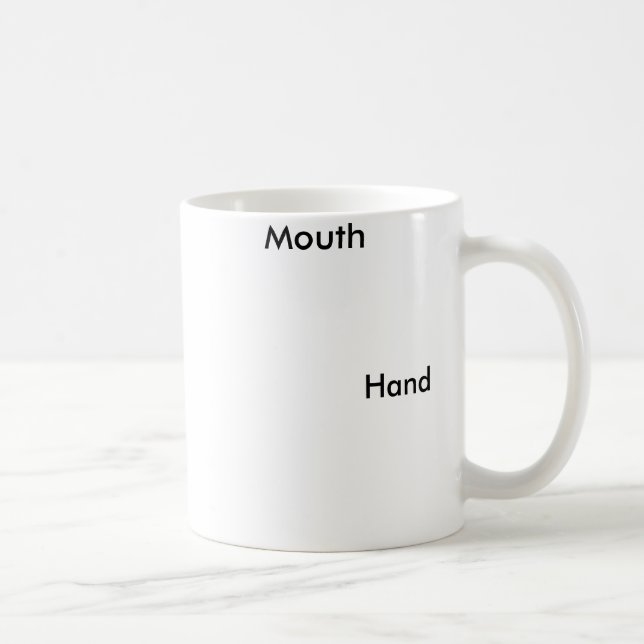 Mug Amusante muscade à la main et à la bouche (Droite)
